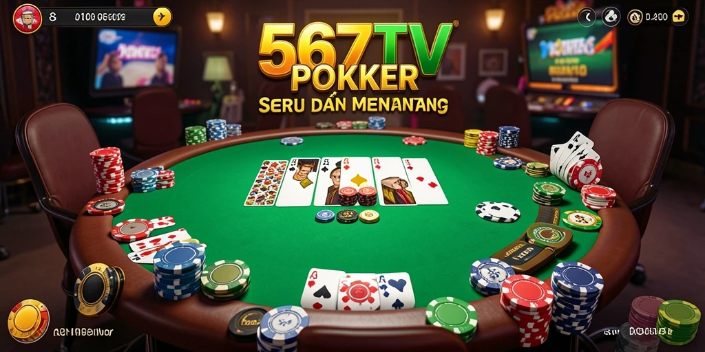 Screenshot gameplay 567TV menampilkan aksi seru permainan Poker.