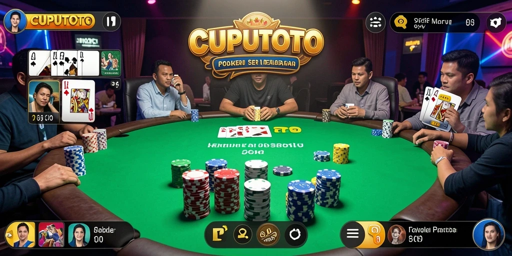 Screenshot utama CUPUTOTO menunjukkan pengalaman bermain poker yang seru.
