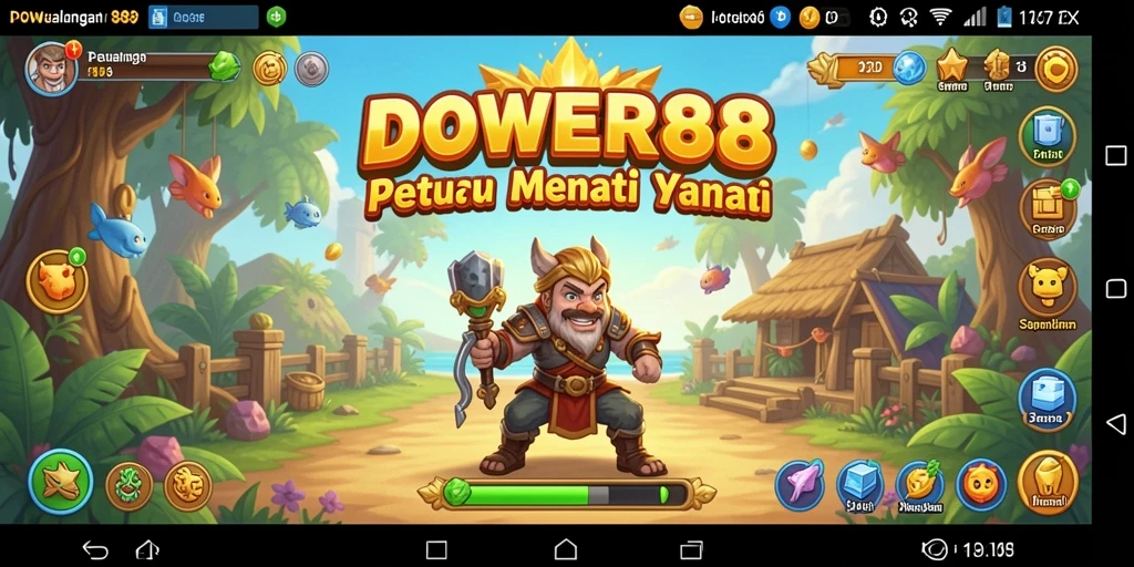 Tampilan gameplay DOWER88 yang seru dan menantang.