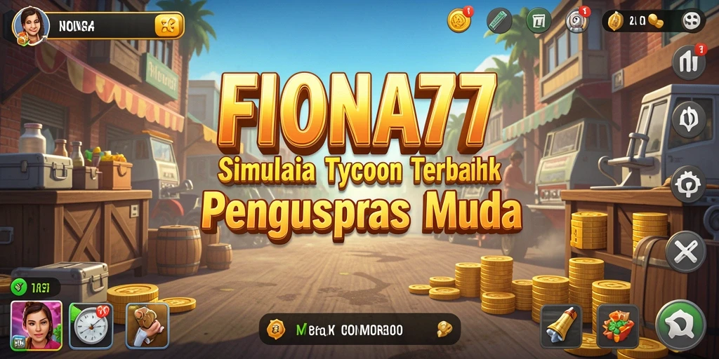 Screenshot utama FIONA77 menampilkan gameplay seru dunia Tycoon.