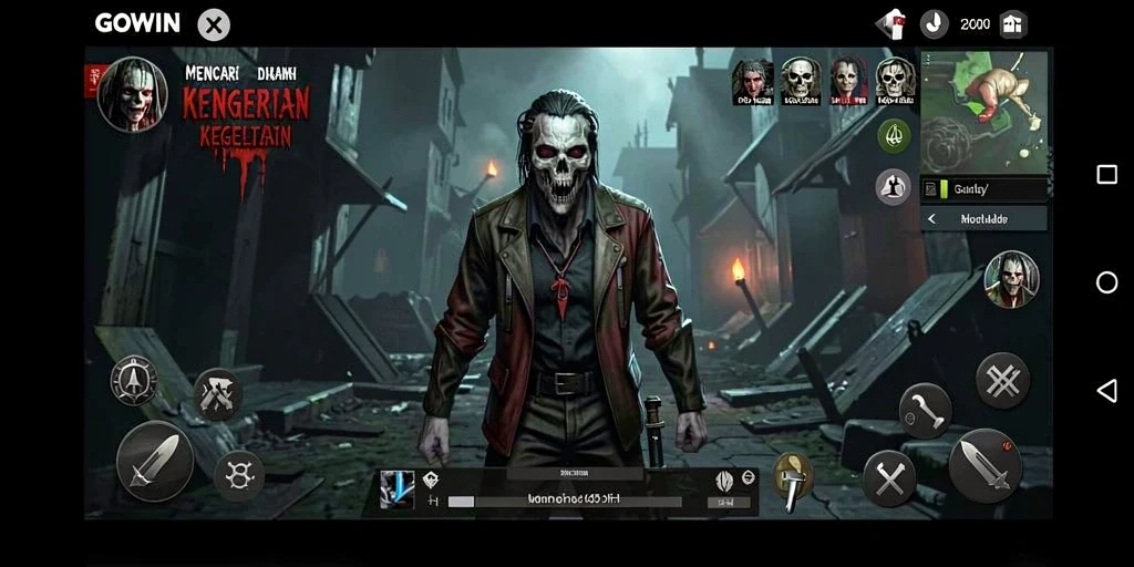 Screenshot gameplay menegangkan dari GOWIN.