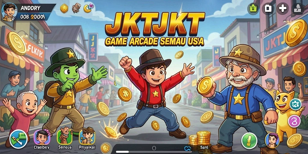 Tangkapan layar menunjukkan aksi gameplay cepat dari JKTJKT.