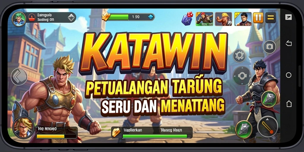 Tampilan gameplay KATAWIN yang intens dan penuh aksi.
