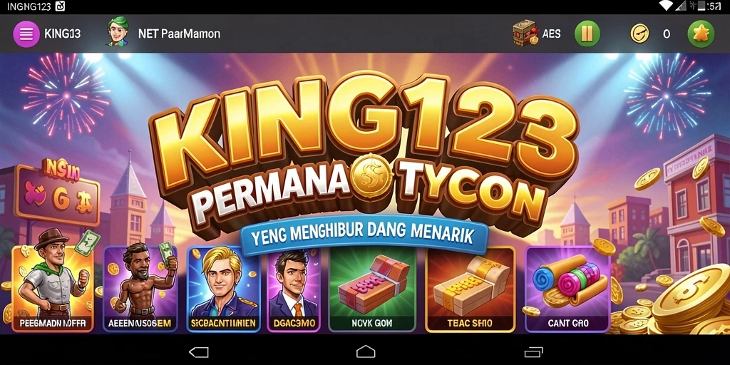 Tangkapan layar KING123 menampilkan gameplay manajerial yang menantang.