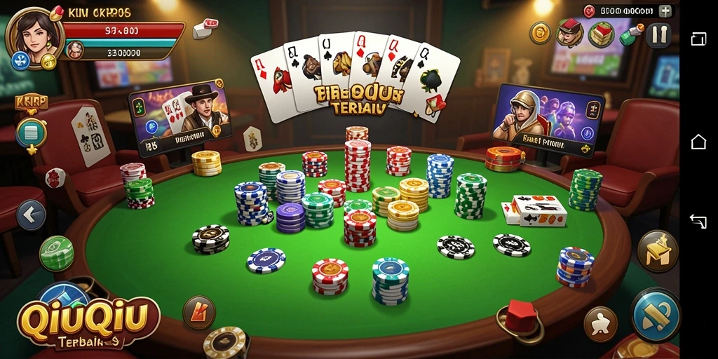 Tangkapan layar KKRP menunjukkan gameplay QiuQiu yang seru.