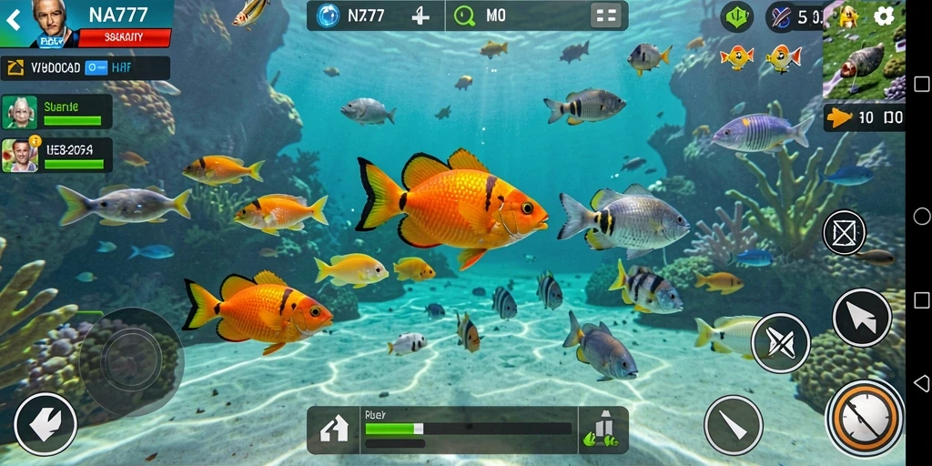 Screenshot gameplay menampilkan serunya menangkap ikan dalam NA777.