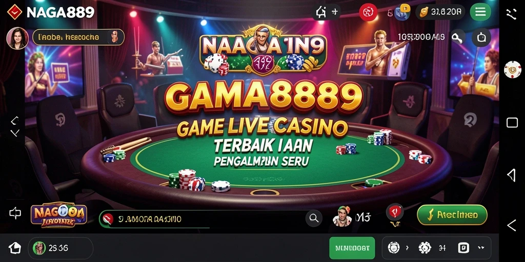 Tampilan gameplay NAGA889 dengan dealer langsung yang profesional.