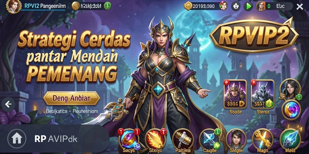 Tampilan gameplay RPVIP2 yang menegangkan dan strategi yang mendalam.