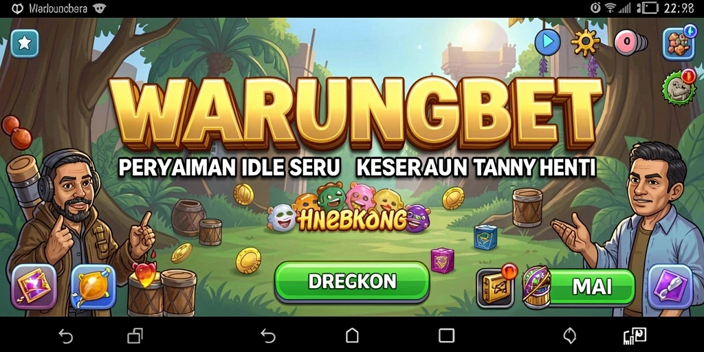 Tampilan gameplay <strong>WARUNGBET</strong> yang menampilkan pengelolaan dan pertumbuhan bisnis yang menarik.